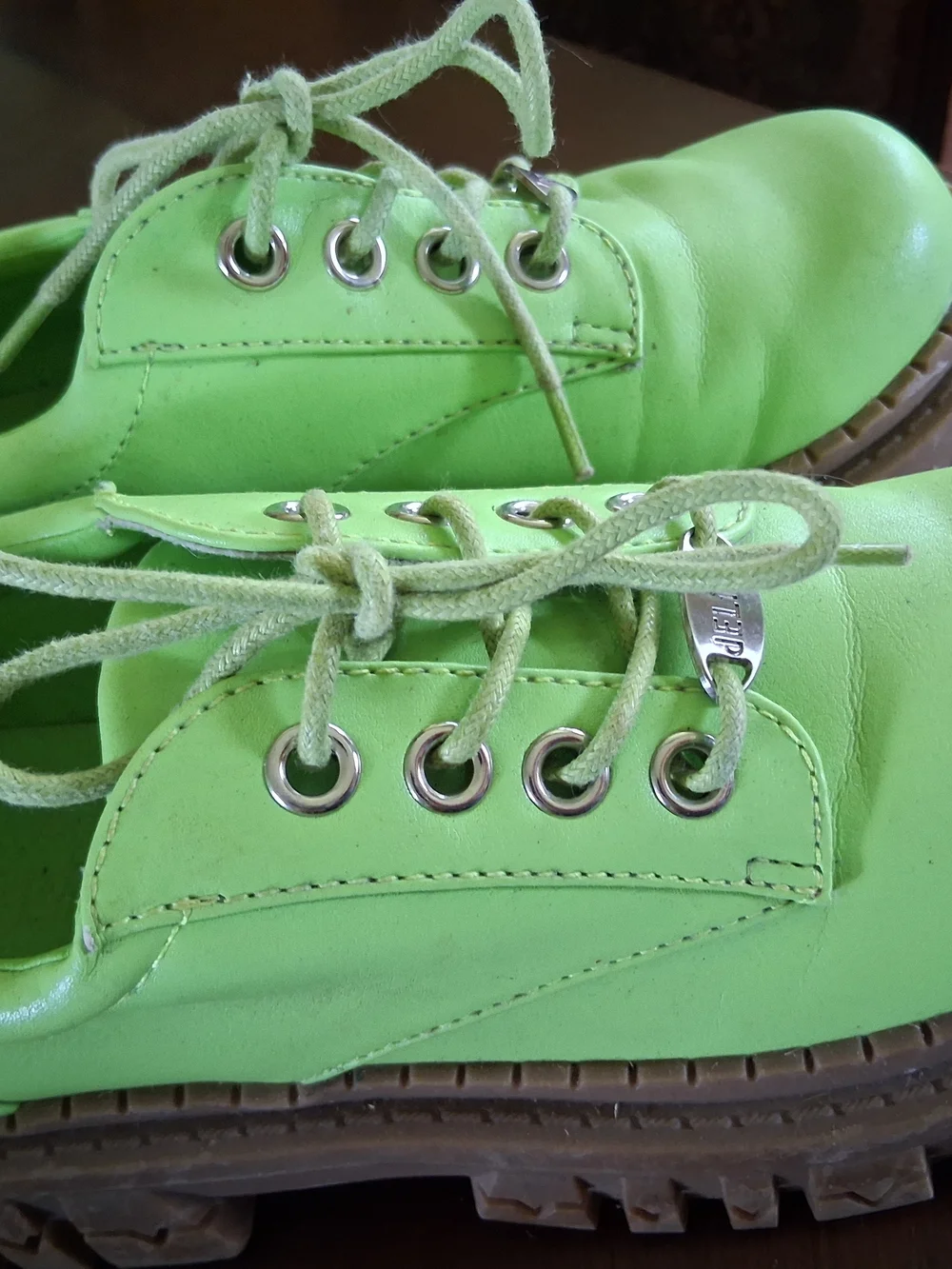 dELiA*s Neon Green Platform Lace-Up Shoes